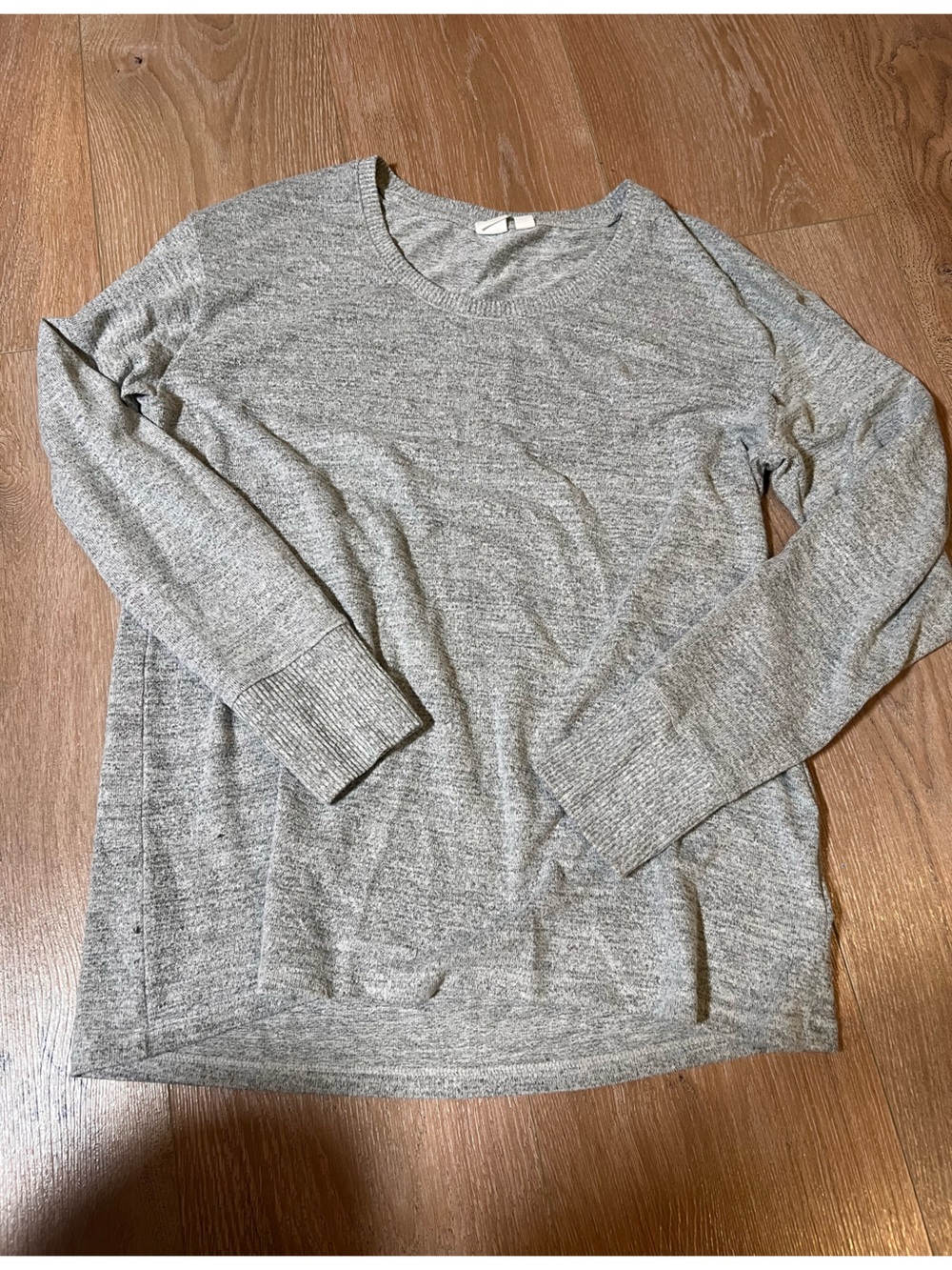 NWT NEW! $80 GAP factory Light Heather Gray Crewneck Sweater Small s tall tunic